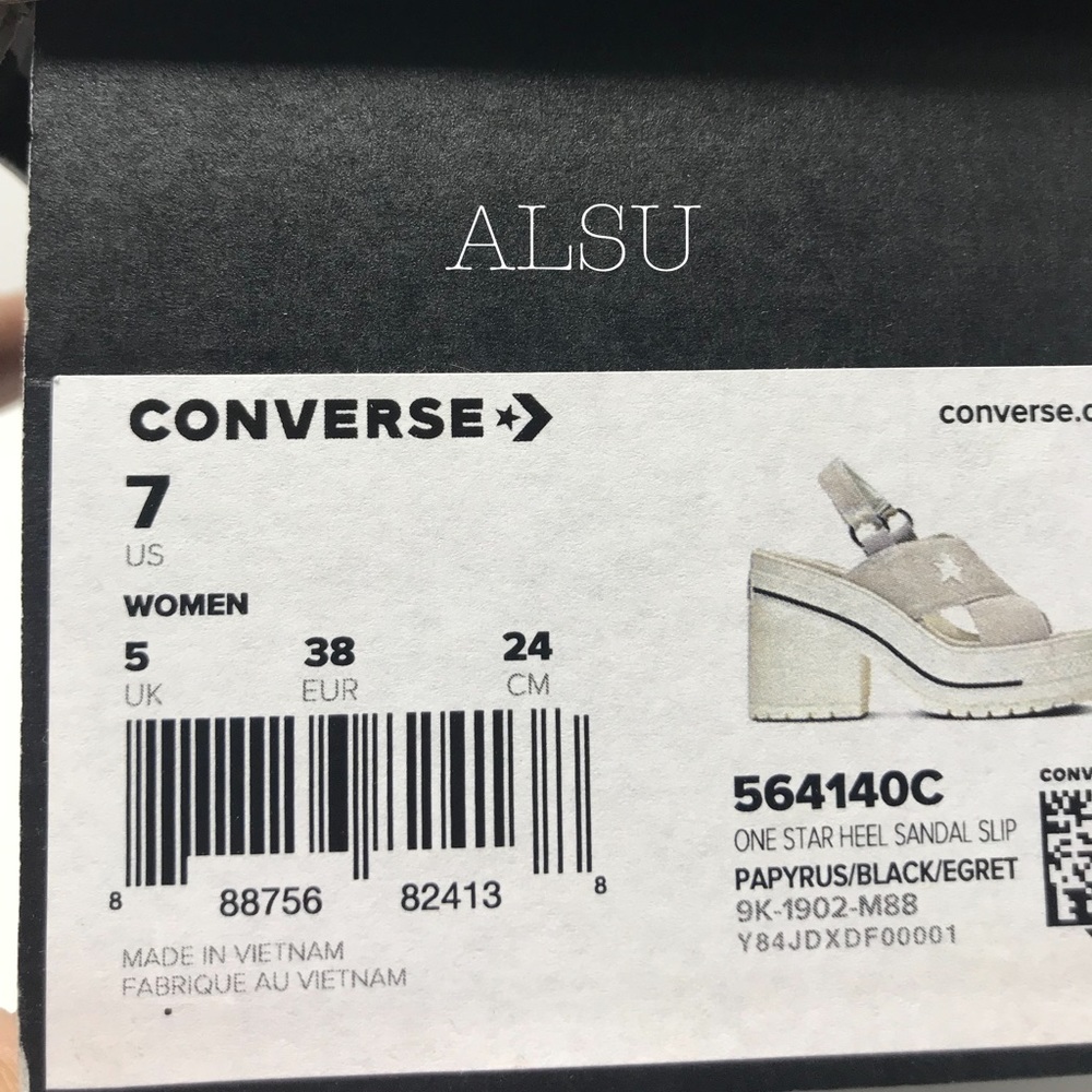 Converse One Star Herl Sandal Papyrus W AUTHENTIC - Picture 8 of 8